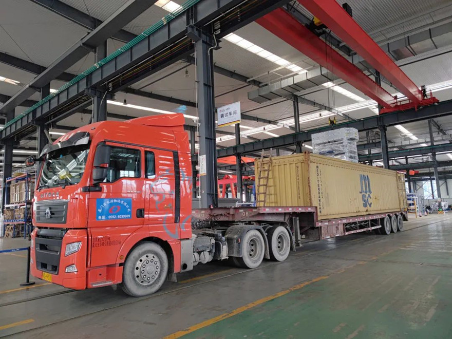 项目发货|K8凯发股份ZN1200S全自动生态砌块成型机生产线发货俄罗斯